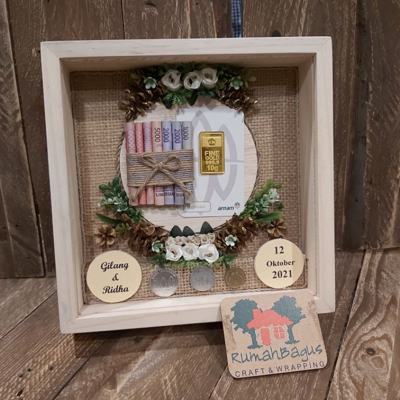 Frame mahar untuk uang,  koin, LM.