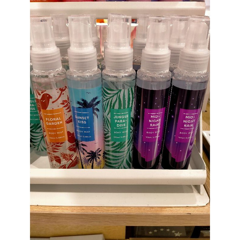 MINISO Body Mist Wanita SUNSET/JUNGLE PARADISE/FLORAL GARDEN