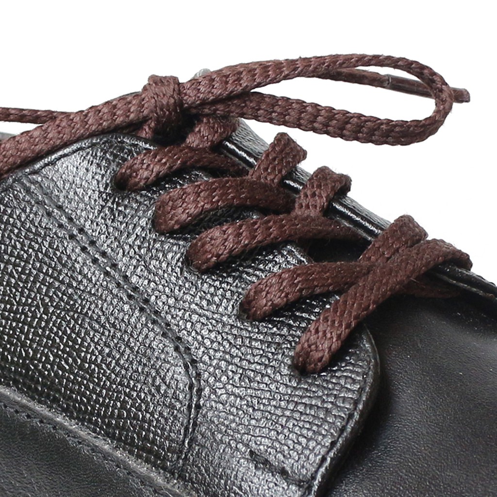 MR Shoelaces TH02 Hijiki (Coklat Tua) Tali Sepatu Lilin Gepeng Thin 3-4mm (Waxed Laces) 50cm 80cm 120cm 150cm Brown