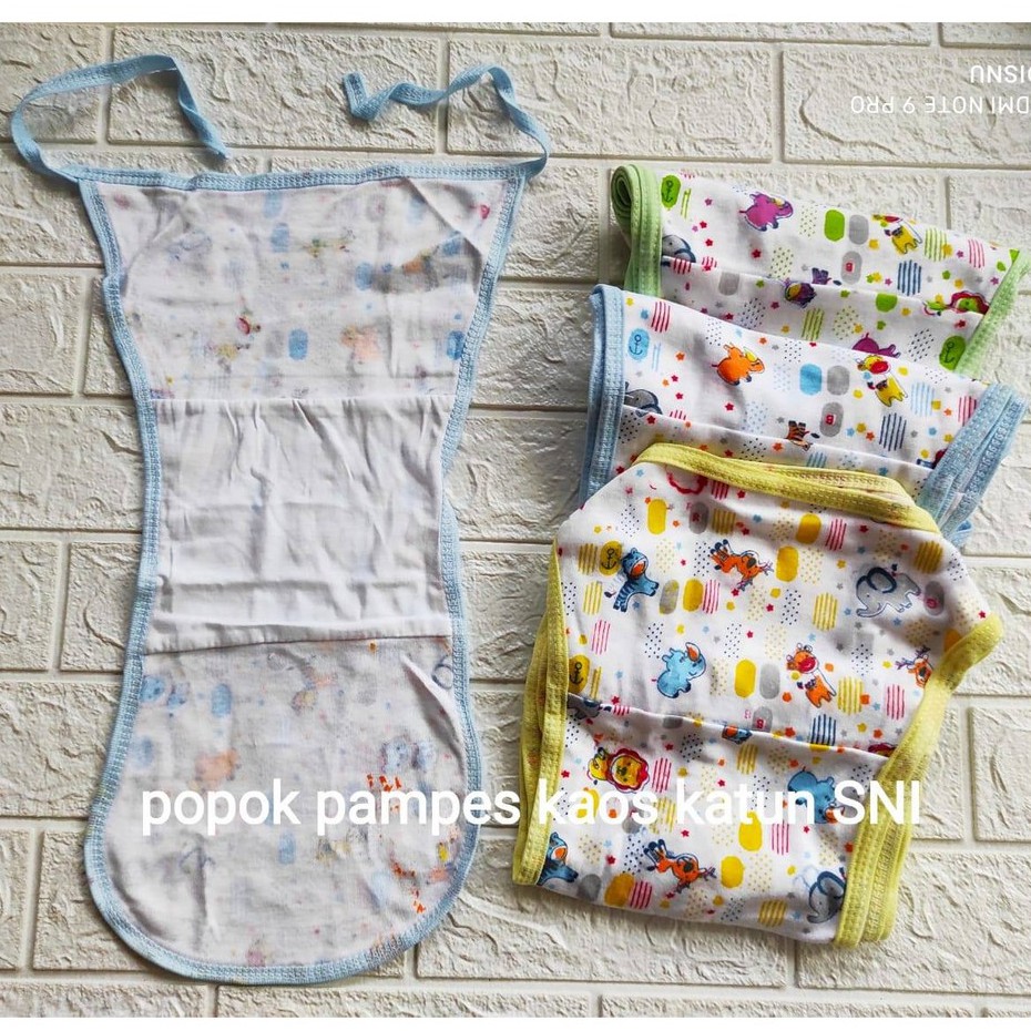 Popok Kain Bayi Tali Full Print Bahan Katun Lembut SNI