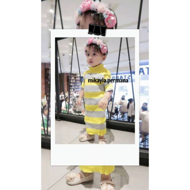 Mykayla Mikayla Dress Blaster Lengan Pendek / Dress Anak Dress Baby Dress Murah Dress Bayi Dress Imp