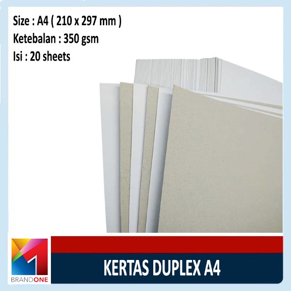 

Kertas Karton Duplex 350 gr / Karton Duplex Paper A4
