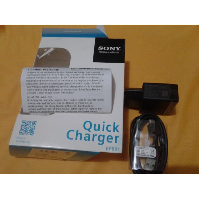 [termurah] Quick Charger Sony Xperia Ep881 1500mah Original
