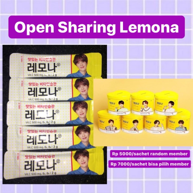 LEMONA BTS KALENG READY INDO
