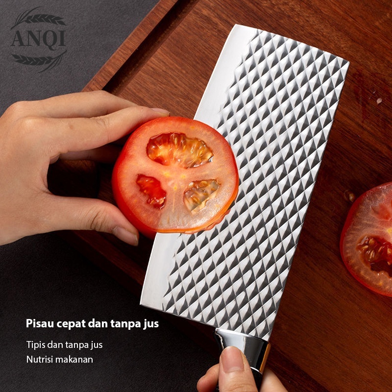 ANQI 1888 Knife Diamond Set 6 in 1 Stein Cookware Pisau Dapur Anti Lengket VS-1842