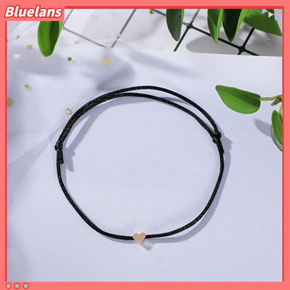 Gelang Tali Simpul Keberuntungan Bentuk Hati Untuk Pria Dan Wanita