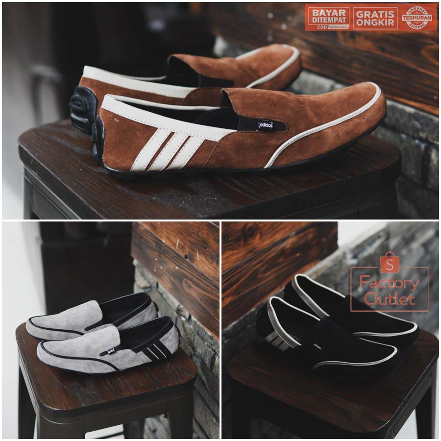 SEPATU CASUAL SLIP ON ADIDAS DEMBELE SEPATU KULIAH SANTAI HARIAN