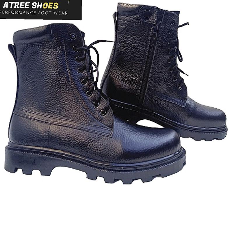 Best Seller.. SEPATU PDL TNI POLRI BRIMOB SABARA SCURITY SATPOLPP KULIT JERUK