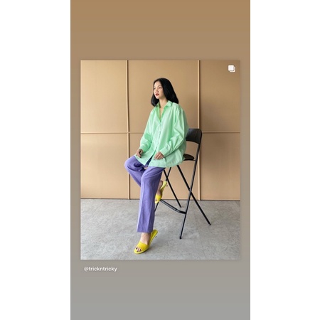 Oversized shirt Emerald Green