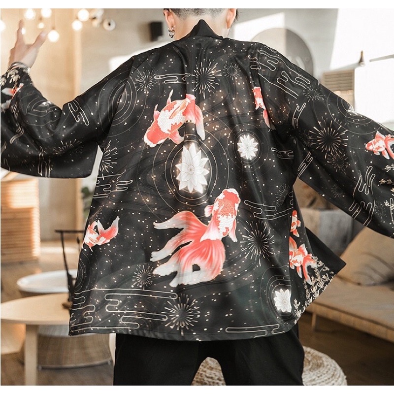 KIMONO CARDINGAN HAORI IMPORT PRIA WANITA KOREA JEPANG ORIGINAL HARAJUKU RE42