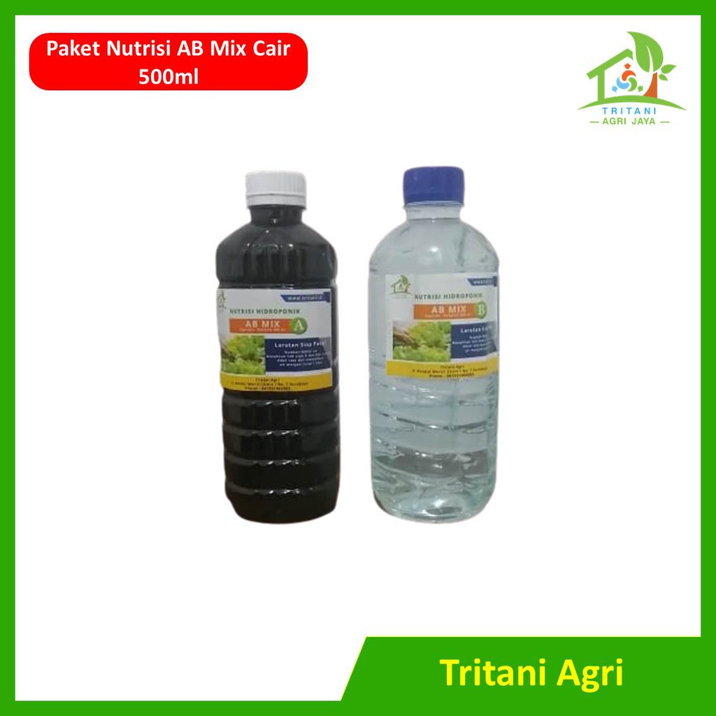 Nutrisi Hidroponik AB mix cair 500 ml
