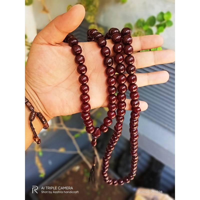 tasbih pocok lontar tasbih buah gebang 12 mm