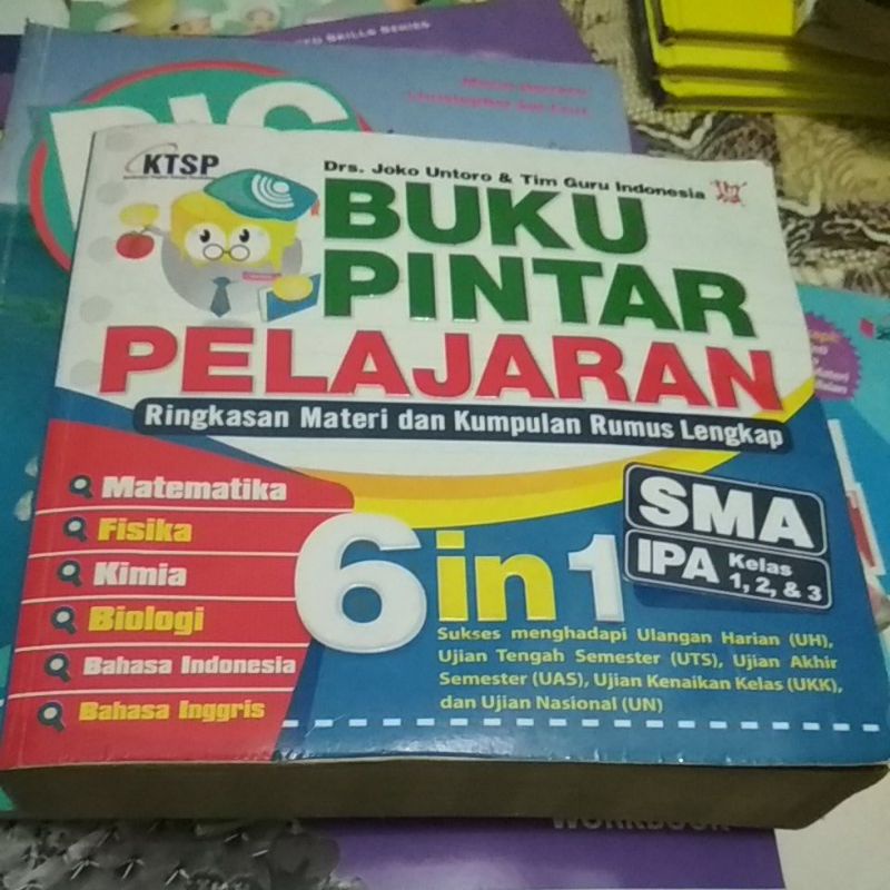 

BUKU PINTAR PELAJARAN SMA IPA KELAS 1 2 & 3