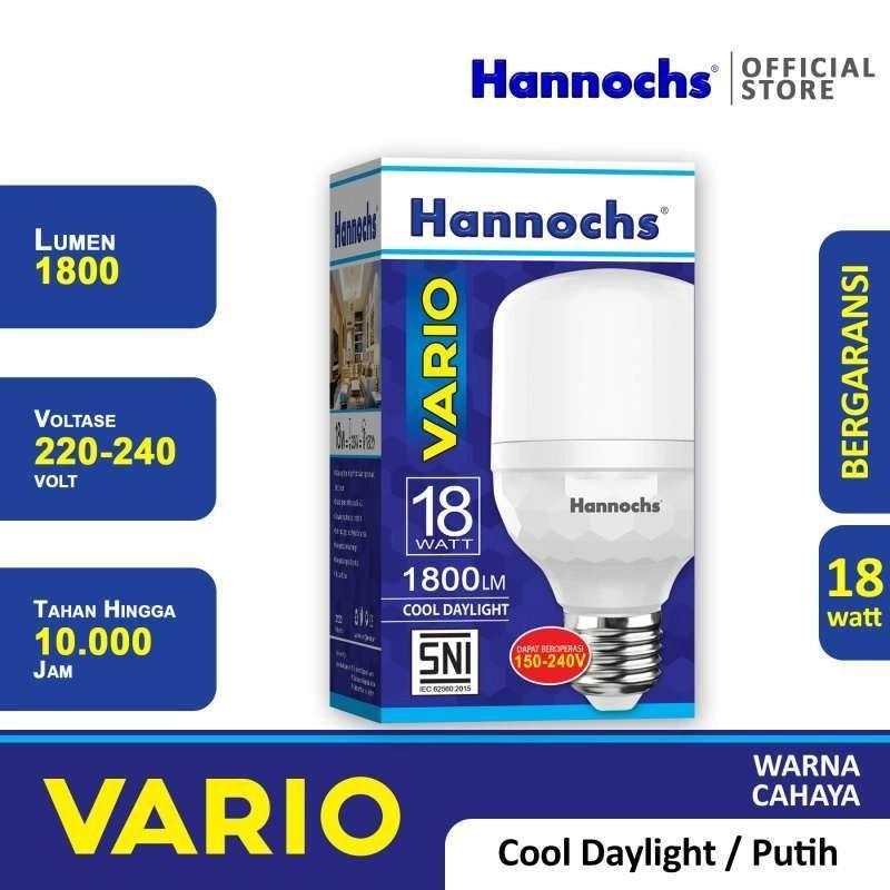 Lampu LED Hannochs VARIO LED Bulb Bohlam 18 Watt