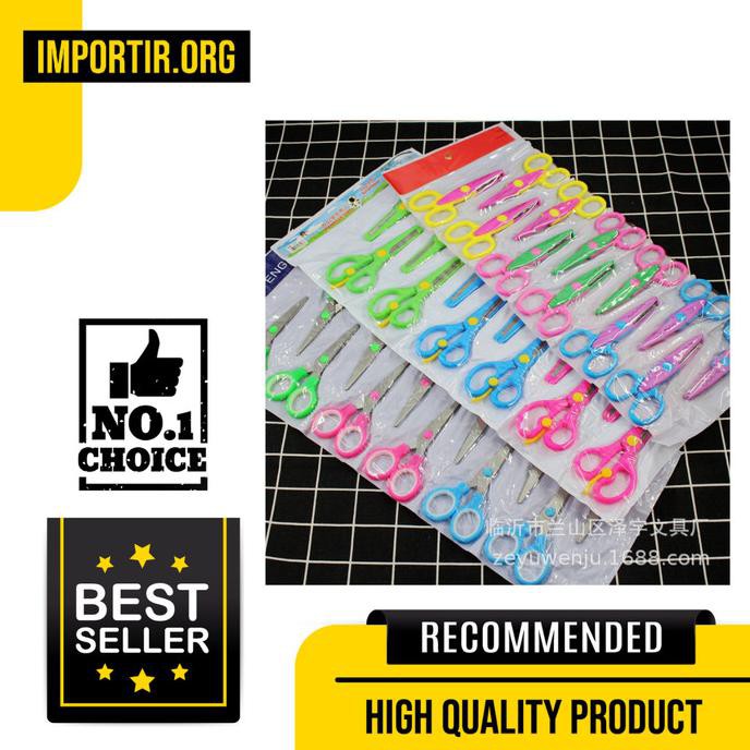 

✨BISA COD✨ Gunting Plastik Anak Uk.13x6cm
