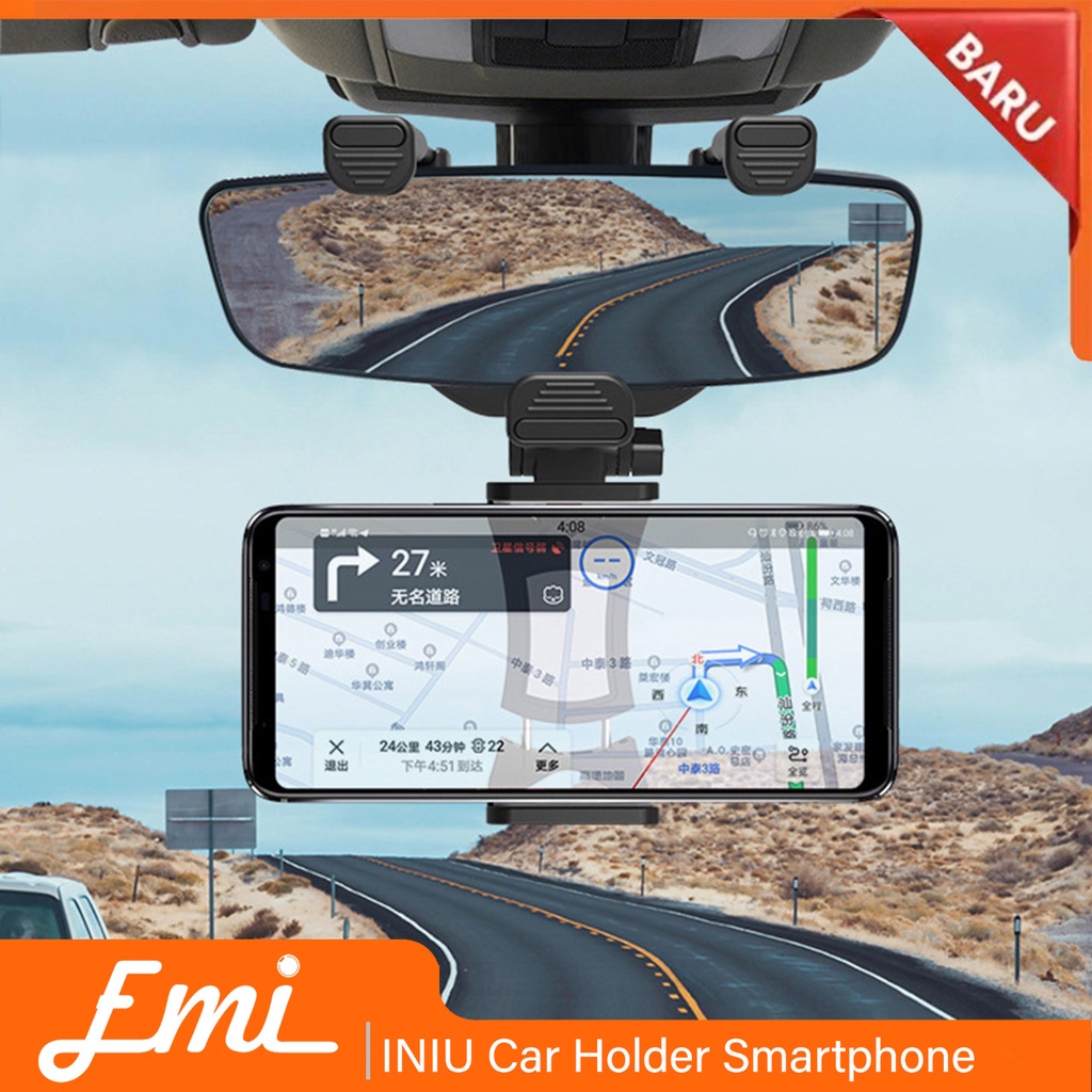 INIU Car Holder Smartphone Spion Mobil Rearview Bracket - OU30