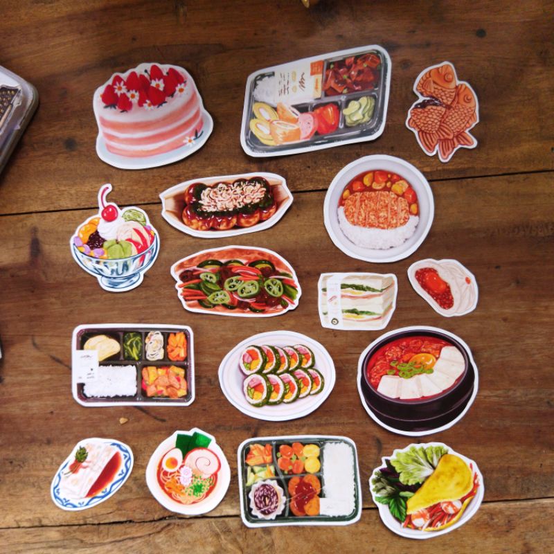

FOODIE STICKER 20 PCS STICKER AESTHETIC JOURNALING DECO CARTOON BUJO ART JURNAL
