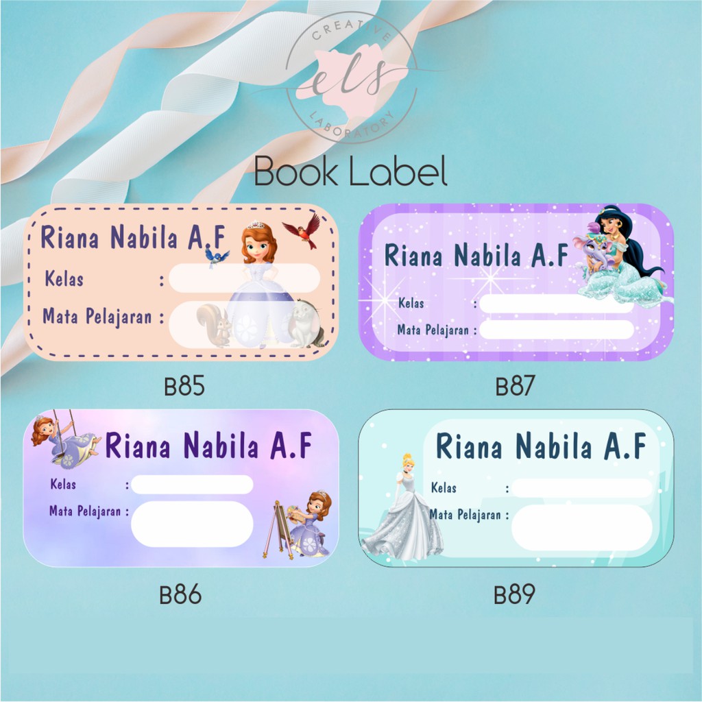 

stiker label buku custom waterproof anti air