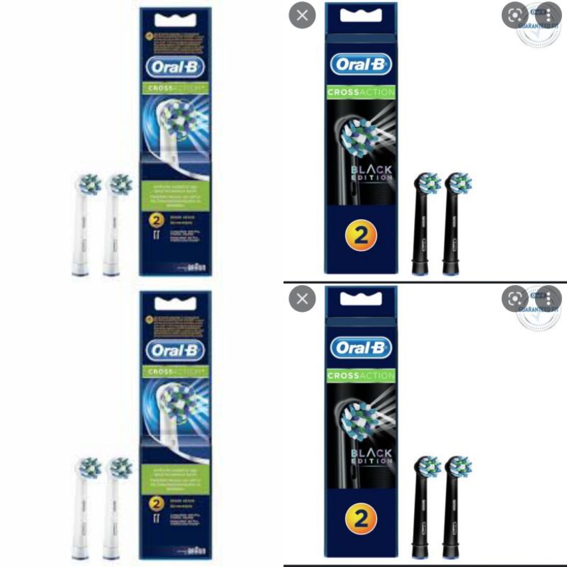 Oral B cross action toothbrush head/kepala sikat gigi oral B cross action