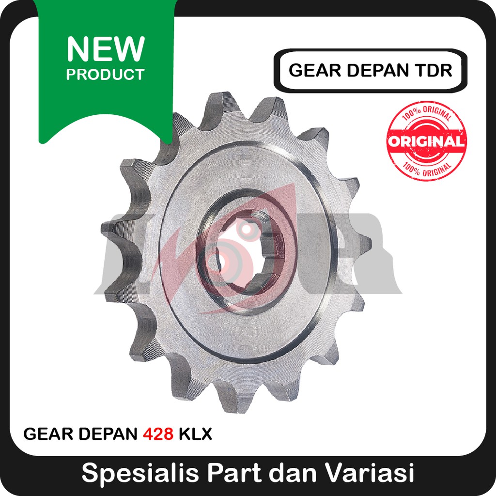 TDR Gear Depan Kawasaki KLX Trail Gir Front Racing Part 428 14T