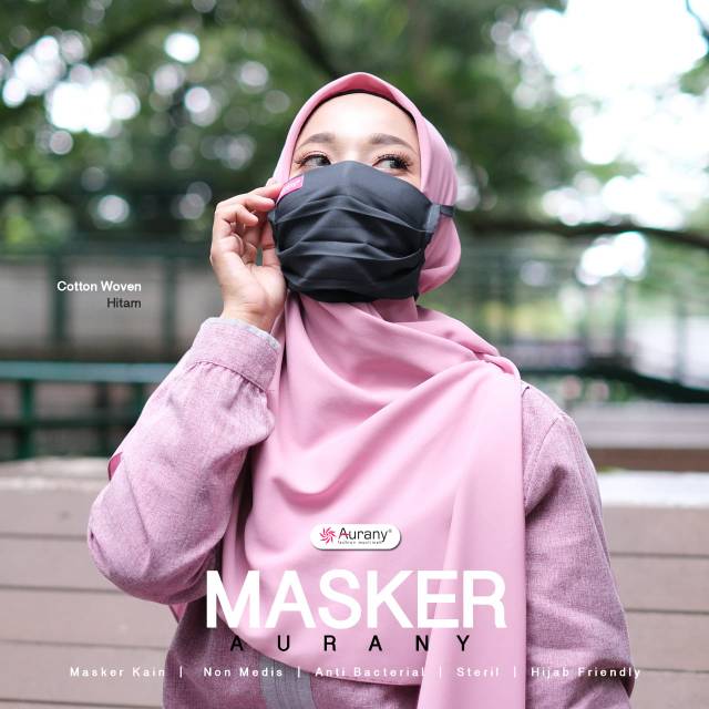 MASKER KAIN POLOS II AURANY