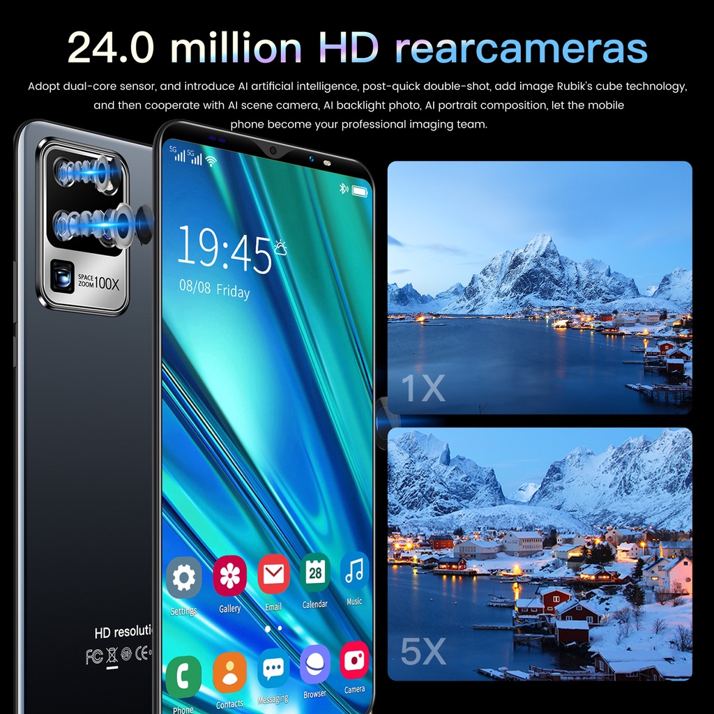 【COD+Pengiriman lokal】galaxy S30U plus hp Smartphone RAM 8GB+128GB handphone murah promo cuci gudang Android Ponsel Dual-card Bluetooth Ponsel Layar 5G Handphone-6