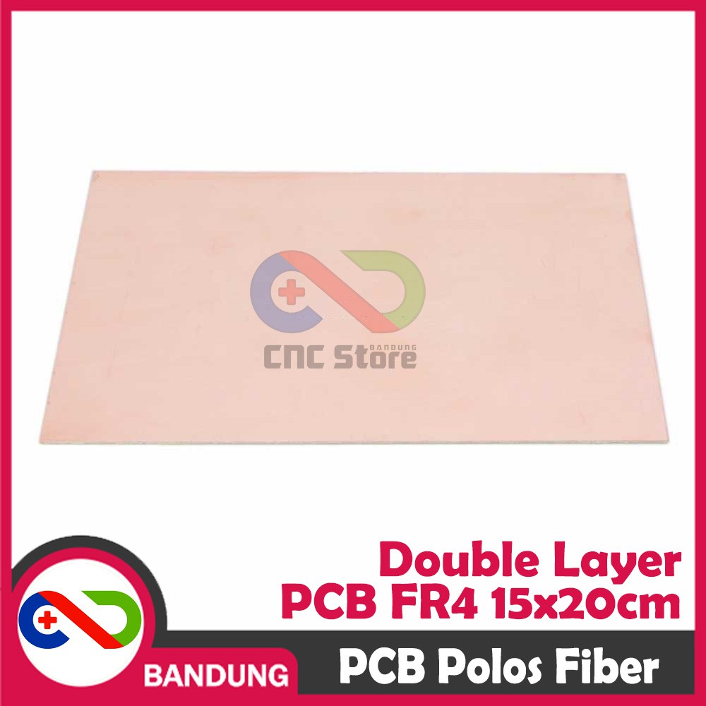 PCB POLOS DOUBLE LAYER FR4 FIBER 15X20CM PCB KOSONG DUA DOUBLE SIDE