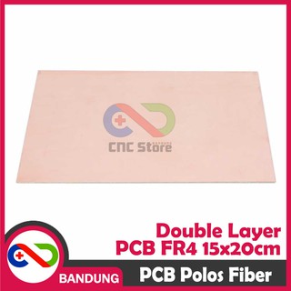 PCB POLOS DOUBLE LAYER FR4 FIBER 15X20CM PCB KOSONG DUA DOUBLE SIDE