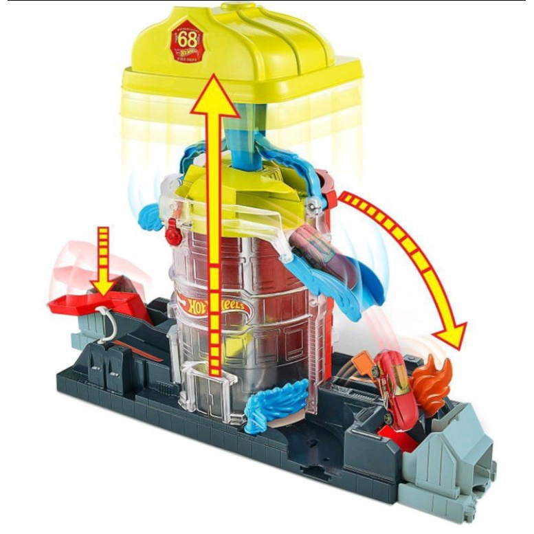 Hotwheels Super Fire House Rescue Hotwheels Ori Mattel