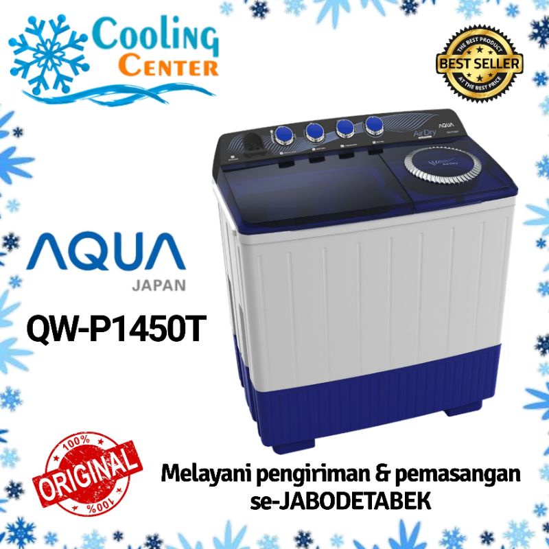 MESIN CUCI AQUA 2 TABUNG QW - P 1450T 14kg mesin cuci Aqua 14kg