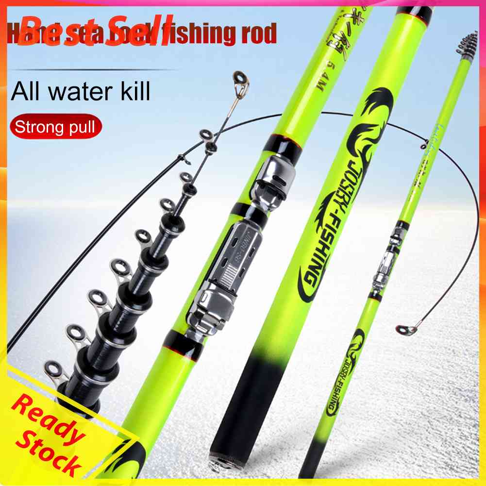 Carbon Fiber Hard Ultra Light Short Section Fishing Rod Pole Fishing Tackle