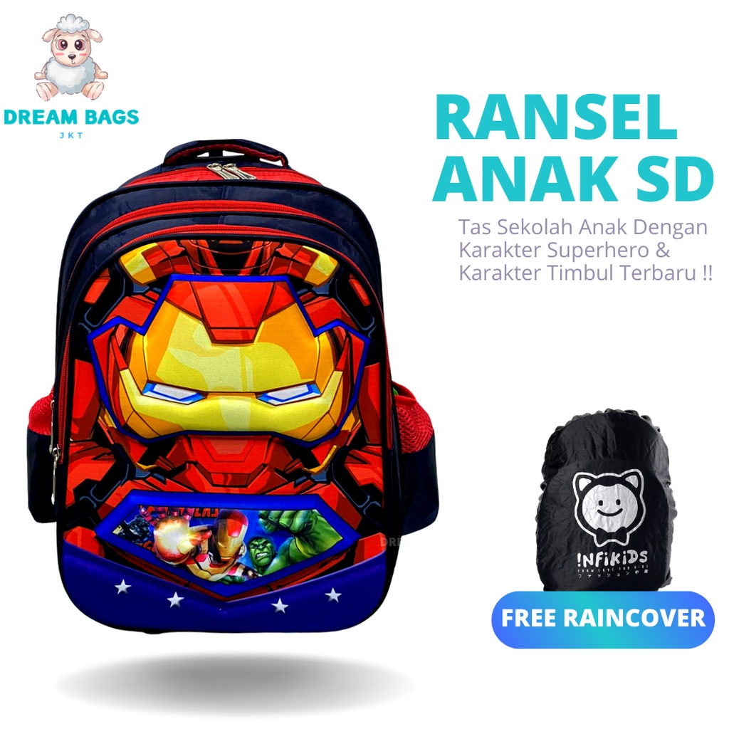 DREAM BAGS Tas Ransel Anak Karakter Ukuran SD Tas Sekolah