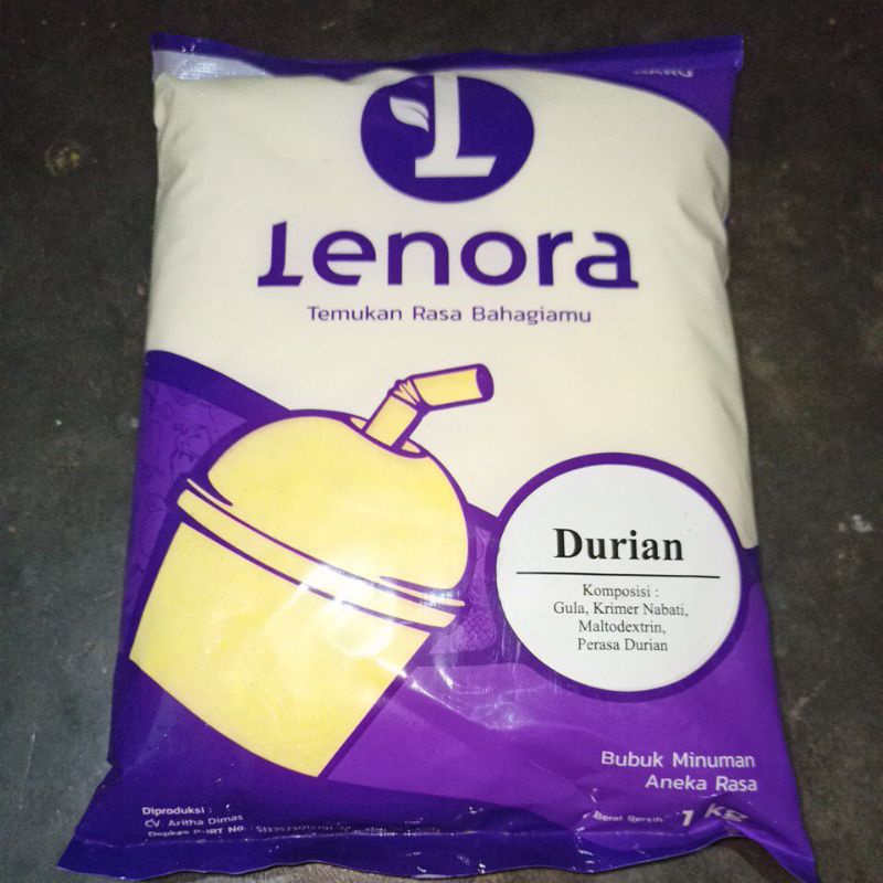 

Bubuk minuman rasa DURIAN LENORA POWDER