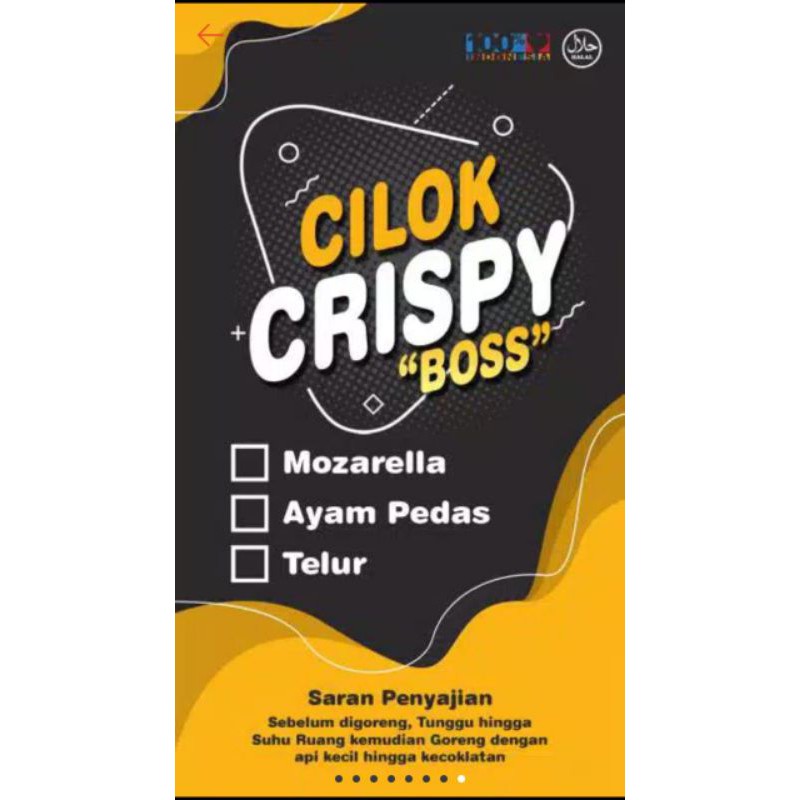 CILOK CRISPY/CILOK CRISPY AYAM/CILOK CRISPY MOZARELLA