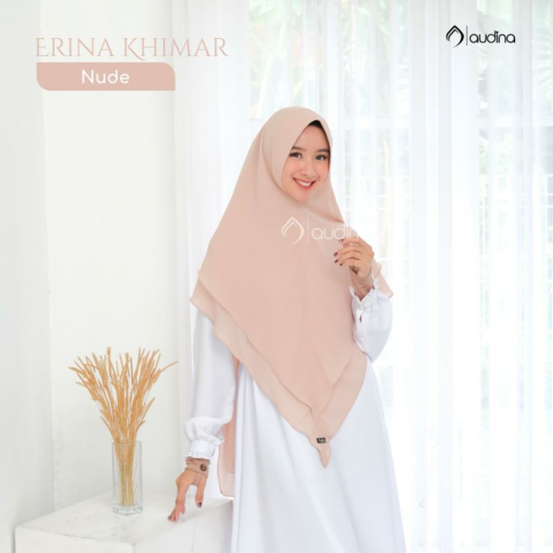 KHIMAR ERINA POLOS HIJAB INSTAN || AUDINA