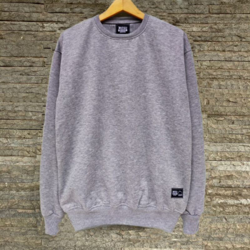 Sweater Crewneck Sweatshirt Polos Size M-XXL Cowok Cewe/Pria Wanita