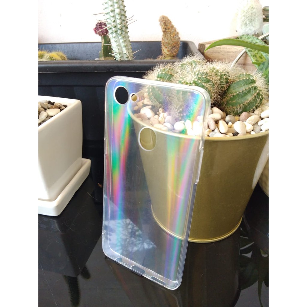 CASE CASING REDMI NOTE 5 / 5 PRO / F7 TPU UV CLEAR RAINBOW HARDCASE IMPORT
