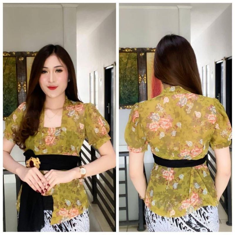 Baju jadi sifon motif / kebaya bali