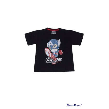 Baju stelan anak gambar captain america usia 2 tahun sampai 10 tahun