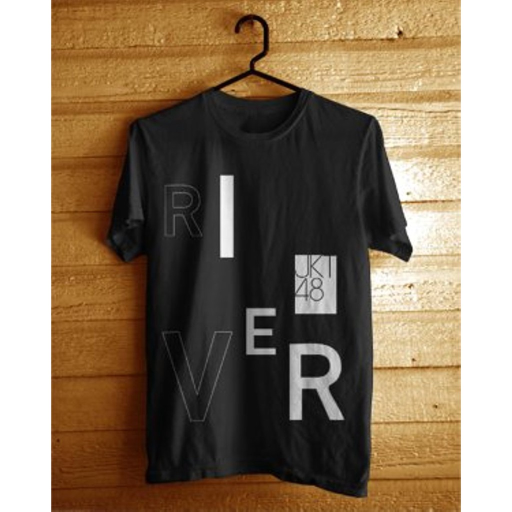 Kaos Jkt48 River Hitam Baju Distro Terbaru Katun Halus