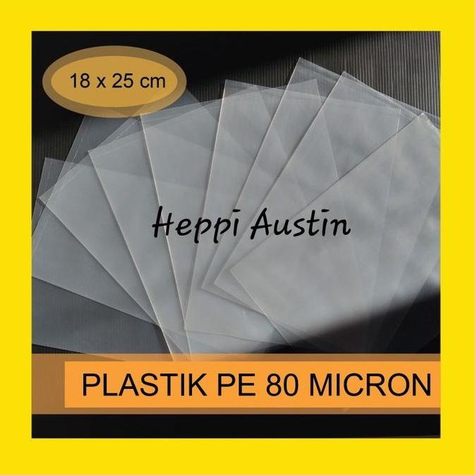

Kualitas terbaik] Kantong Plastik PE Tebal 80 Micron Ukuran 18 x 25 CM