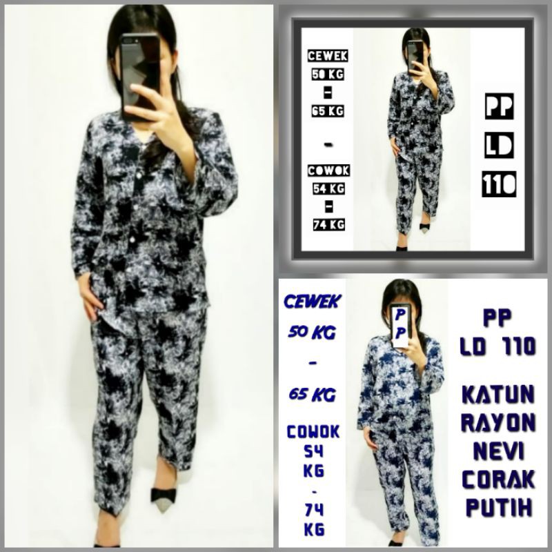 ONE SET RAYON VISCOSE DAILY SET SETELAN PAJAMAS