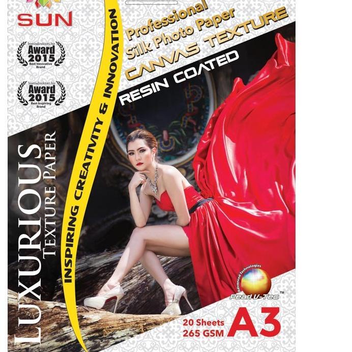

オ Kertas Foto Doff Silky Texture A3, A3+ A3 Plus Kulit Jeruk - SUN Professional Po Paper 265 gsm Glossy, Pearl , Satin/Luster, Kanvas Support epson/canon/hp/brother ori/dye/pigment/art paper ink - 664, 003, 673, 790, 810, BT5000, GT51 52, dll