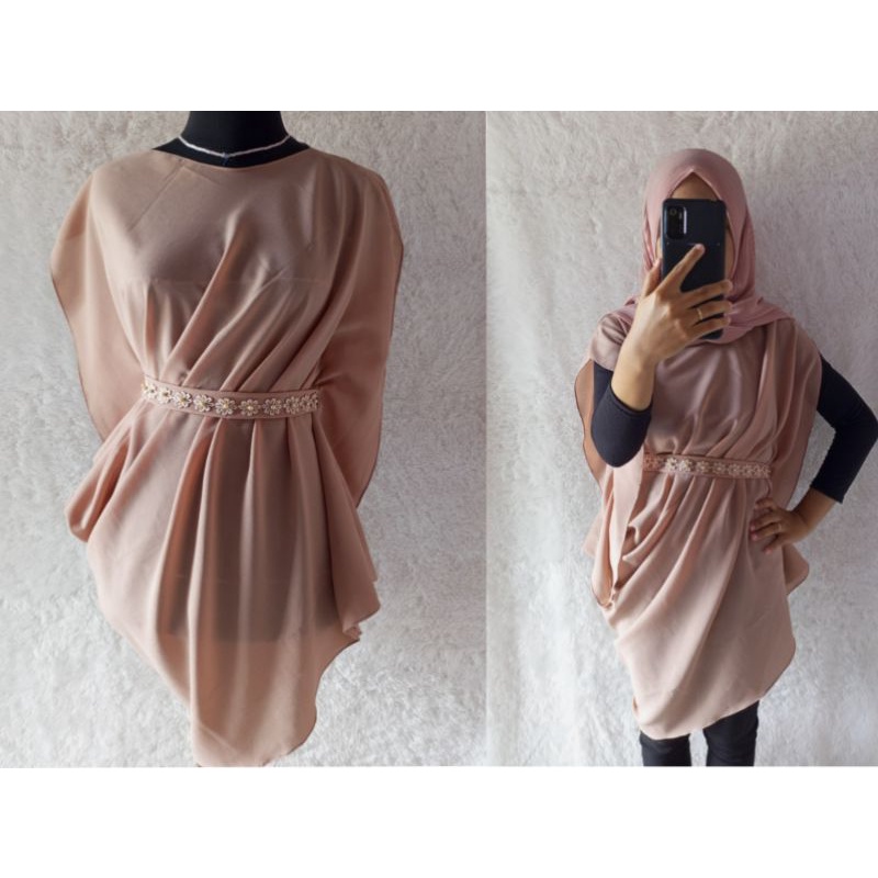 Outer kaftan kondangan/outer kondangan kekinian/OOTD kondangan