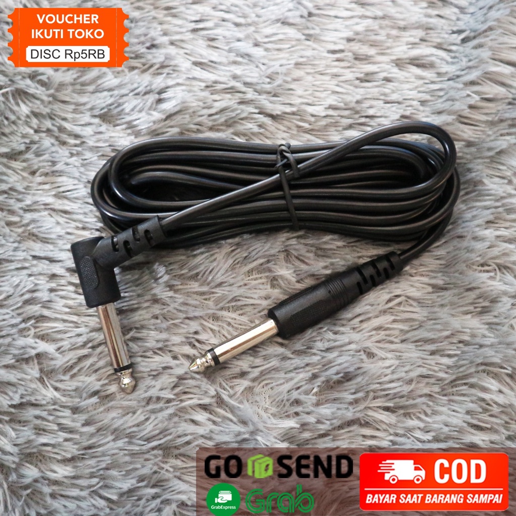 [SIAP KIRIM] Kabel Jack Gitar Panjang 3m dan 5m Murah