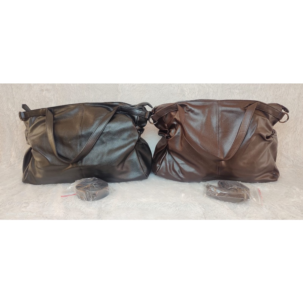 JK Y10655 T3014 1KG MUAT 2PCS TAS TOTE BAG FASHION WANITA MPORT DUFFEL KULIT 935 E6492 U4262