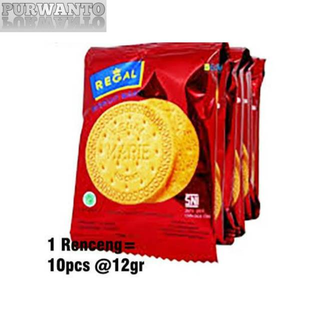 

Biskuit Regal Sachet Renceng (12g x 10sachet)