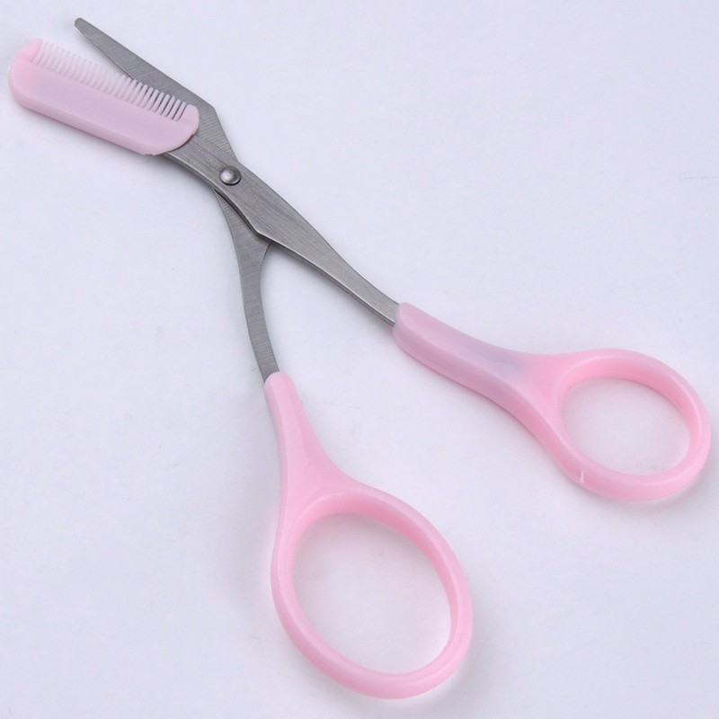 Sisir Alis + Gunting Alis Warna Pink