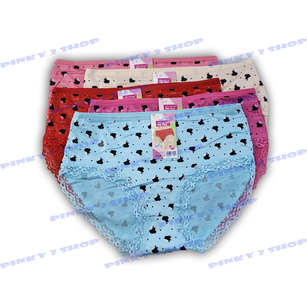 CELANA DALAM WANITA IMPORT BERENDA FULL MOTIF  SIZE BESAR