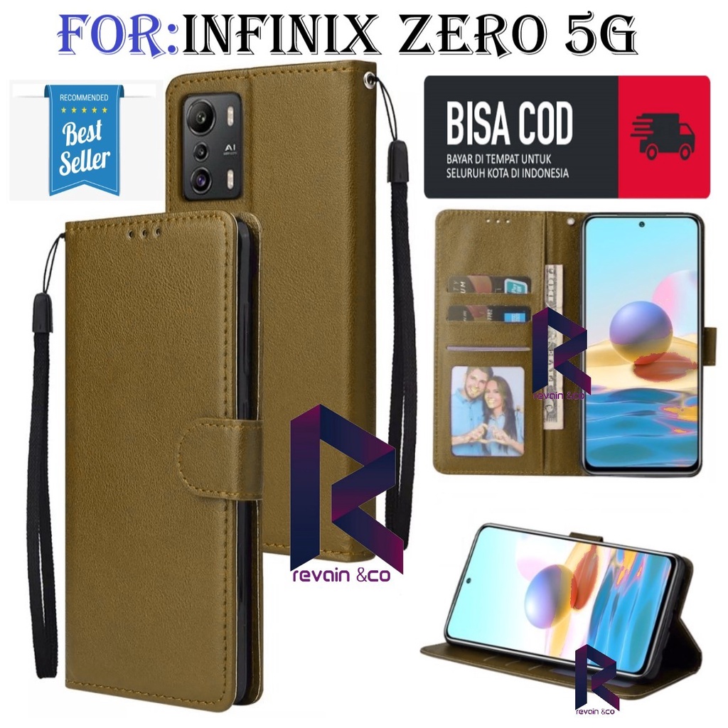 NEW INFINIX ZERO 5G CASE FLIP WALLET LEATHER KULIT PREMIUM SARUNG BUKA TUTUP FLIP CASE INFINIX ZERO 5G